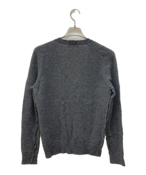 DOLCE & GABBANA（ドルチェ＆ガッバーナ）DOLCE & GABBANA (ドルチェ＆ガッバーナ) インサイドアウトニットカーディガン グレー サイズ:44の古着・服飾アイテム