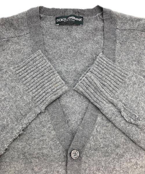 DOLCE & GABBANA（ドルチェ＆ガッバーナ）DOLCE & GABBANA (ドルチェ＆ガッバーナ) インサイドアウトニットカーディガン グレー サイズ:44の古着・服飾アイテム