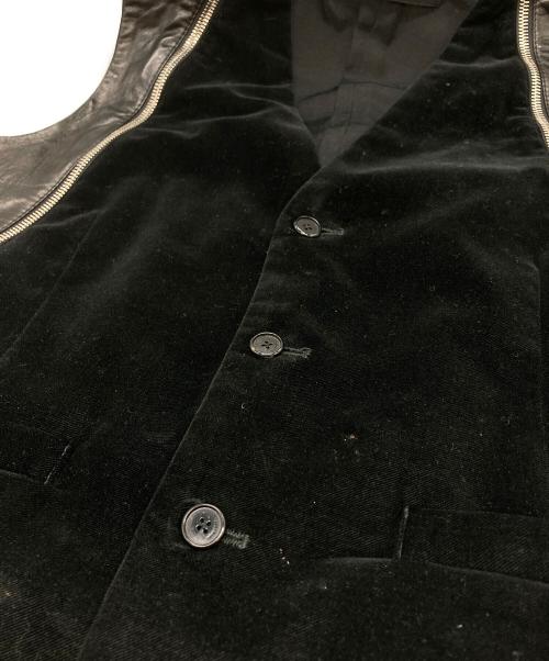 GIVENCHY（ジバンシィ）GIVENCHY (ジバンシィ) レザー切替ベスト ブラック サイズ:48の古着・服飾アイテム