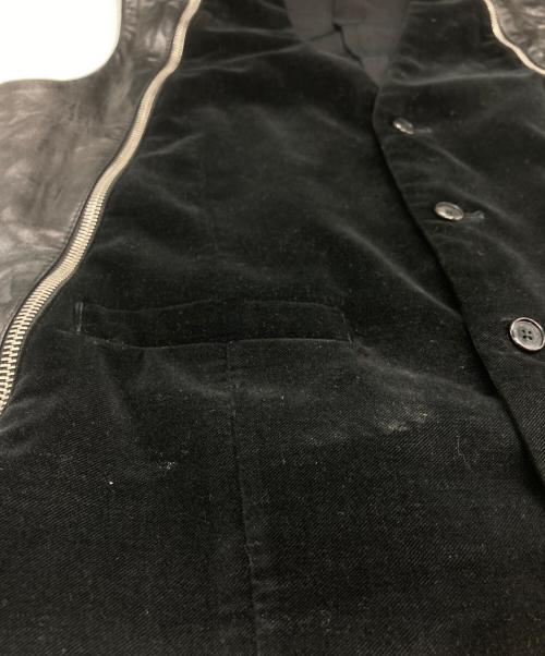 GIVENCHY（ジバンシィ）GIVENCHY (ジバンシィ) レザー切替ベスト ブラック サイズ:48の古着・服飾アイテム