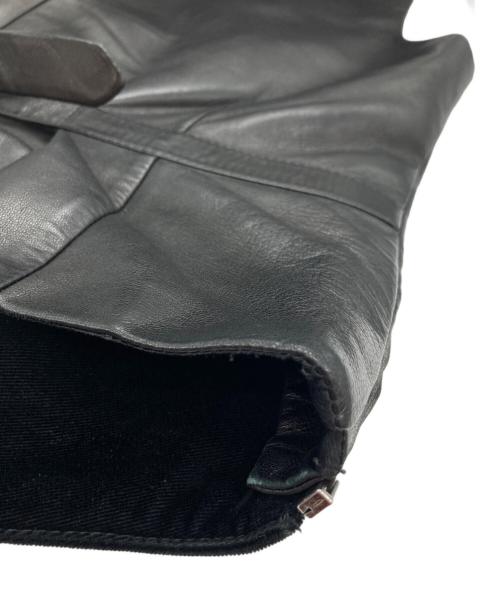 GIVENCHY（ジバンシィ）GIVENCHY (ジバンシィ) レザー切替ベスト ブラック サイズ:48の古着・服飾アイテム