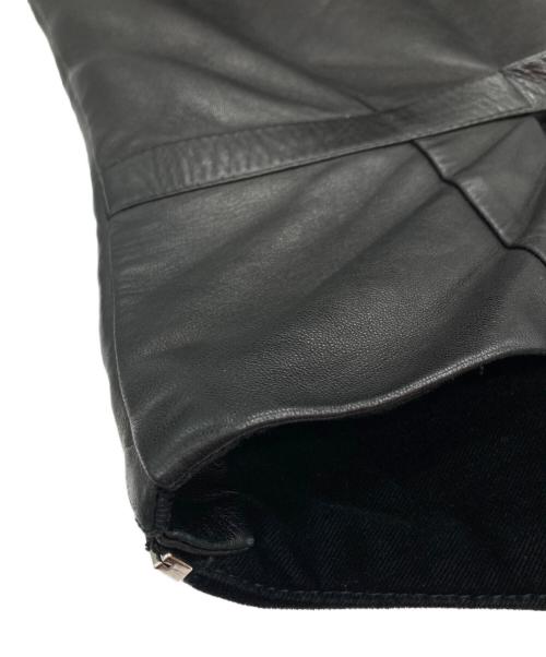 GIVENCHY（ジバンシィ）GIVENCHY (ジバンシィ) レザー切替ベスト ブラック サイズ:48の古着・服飾アイテム
