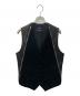 GIVENCHY（ジバンシィ）の古着「レザー切替ベスト」｜ブラック
