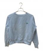 hystericsヒステリックス）の古着「PLEASURES ラグランスウェット」｜ブルー