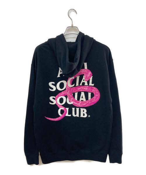 anti social social CLUB（アンチソーシャルソーシャルクラブ）ANTI SOCIAL SOCIAL CLUB (アンチソーシャルソーシャルクラブ) プルオーバーパーカー ブラック サイズ:Ｌの古着・服飾アイテム