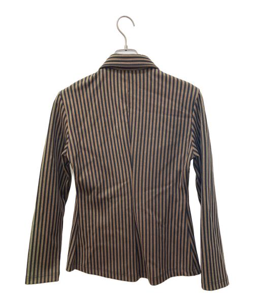 FENDI（フェンディ）FENDI (フェンディ) ストライプシャツ ブラウン サイズ:Ⅿの古着・服飾アイテム