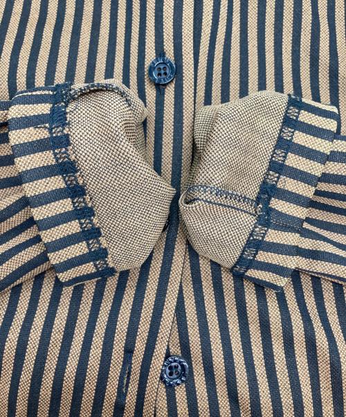 FENDI（フェンディ）FENDI (フェンディ) ストライプシャツ ブラウン サイズ:Ⅿの古着・服飾アイテム