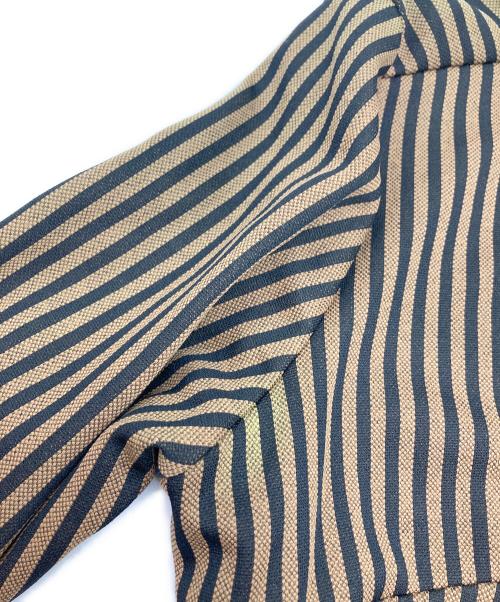 FENDI（フェンディ）FENDI (フェンディ) ストライプシャツ ブラウン サイズ:Ⅿの古着・服飾アイテム
