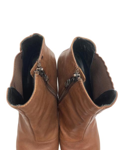 UNITED NUDE（ユナイテッドヌード）UNITED NUDE (ユナイテッドヌード) EAMZ ショートブーツ ブラウン サイズ:38の古着・服飾アイテム