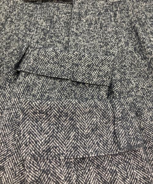 JOHN LAWRENCE SULLIVAN（ジョン ローレンス サリバン）JOHN LAWRENCE SULLIVAN (ジョン ローレンス サリバン) タックパンツ ブラック×アイボリー サイズ:38の古着・服飾アイテム