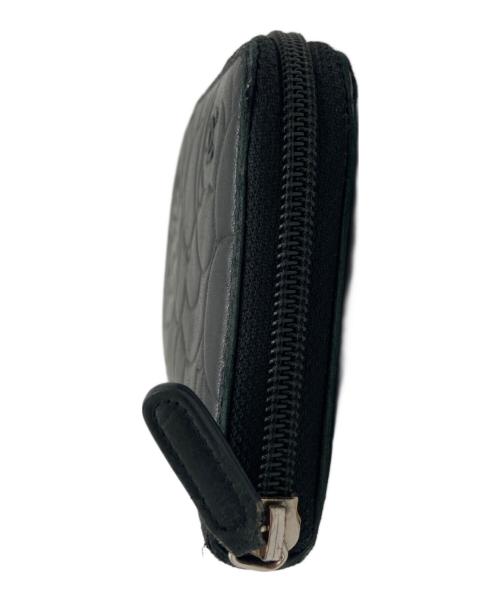 CHANEL（シャネル）CHANEL (シャネル) カメリアラウンドファスナー長財布 ブラックの古着・服飾アイテム