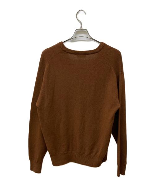 CHEMISE LACOSTE（シュミーズ ラコステ）CHEMISE LACOSTE (シュミーズ ラコステ) Vネックニット ブラウン サイズ:5の古着・服飾アイテム