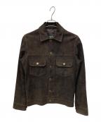 Cinquantaチンクワンタ）の古着「ゴートスウェードトラッカージャケット」｜ブラウン