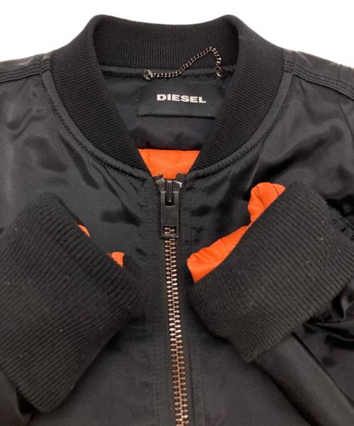DIESEL（ディーゼル）DIESEL (ディーゼル) MA-1ジャケット ブラック サイズ:XSの古着・服飾アイテム