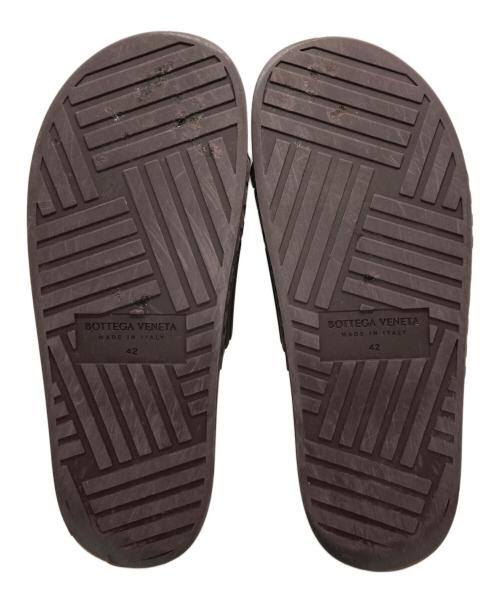 BOTTEGA VENETA（ボッテガベネタ）BOTTEGA VENETA (ボッテガベネタ) slider sandal /シャワーサンダル ブラウン サイズ:42の古着・服飾アイテム