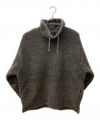 BOSS HUGO BOSSボス ヒューゴボス）の古着「ハイネックPOフリース」｜グレー