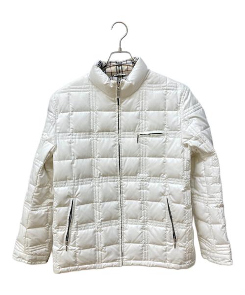 BURBERRY BLACK LABEL（バーバリーブラックレーベル）BURBERRY BLACK LABEL (バーバリーブラックレーベル) 裏ノヴァダウンジャケット ホワイト サイズ:Ⅿの古着・服飾アイテム