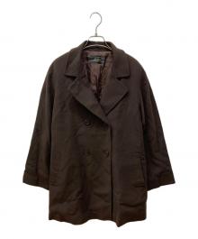 Leilian（レリアン）の古着「カシミヤダブルジャケット」｜ブラウン