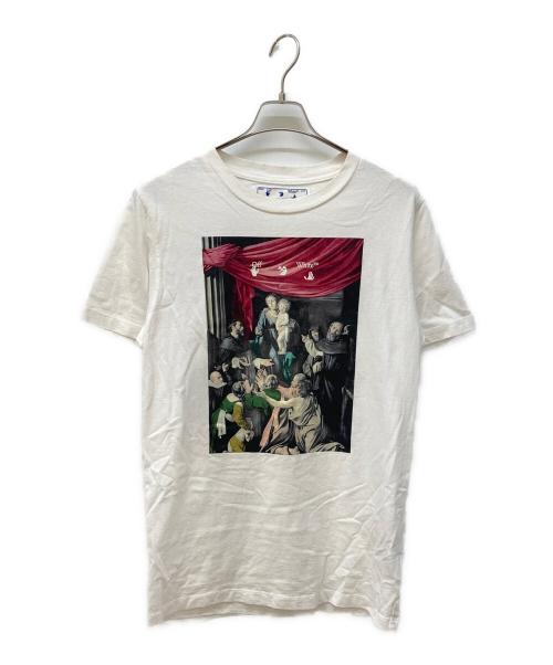 OFFWHITE（オフホワイト）OFFWHITE (オフホワイト) CARAVAGGIO PAINTING S/S TEE/プリントTシャツ ホワイト サイズ:Ｍの古着・服飾アイテム