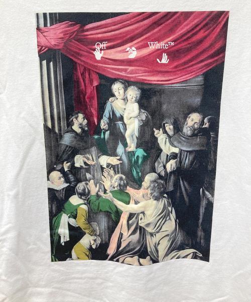 OFFWHITE（オフホワイト）OFFWHITE (オフホワイト) CARAVAGGIO PAINTING S/S TEE/プリントTシャツ ホワイト サイズ:Ｍの古着・服飾アイテム