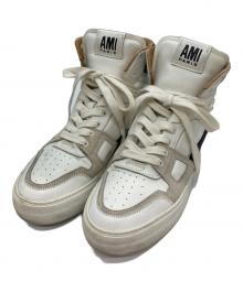 AMI PARIS（アミ パリス）の古着「ハイカットスニーカー」｜ホワイト