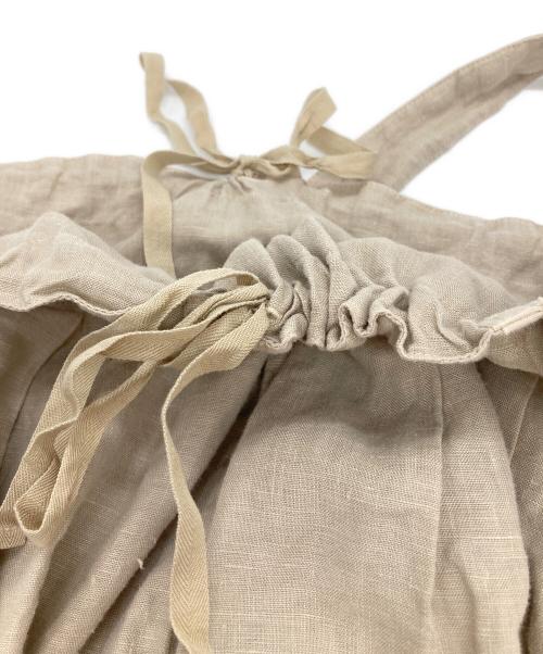 nest Robe（ネストローブ）nest Robe (ネストローブ) リネンサロペットスカート ベージュ サイズ:表記なしの古着・服飾アイテム