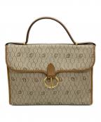 Christian Diorクリスチャン ディオール）の古着「ハニカム柄ハンドバッグ」｜ベージュ×ブラウン