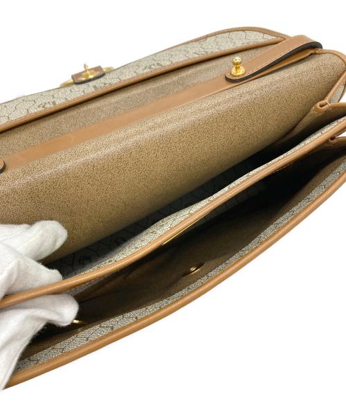 Christian Dior（クリスチャン ディオール）Christian Dior (クリスチャン ディオール) ハニカム柄ハンドバッグ ベージュ×ブラウンの古着・服飾アイテム