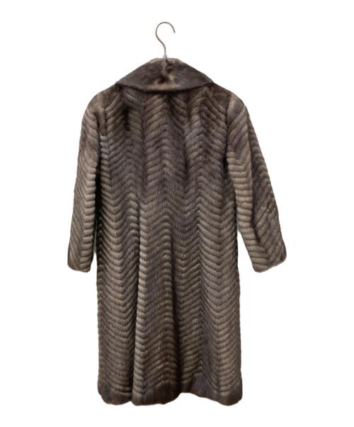 EMBA（エンバ）EMBA (エンバ) ブルーアイリスミンクファーコート ブラウン サイズ:11-05の古着・服飾アイテム