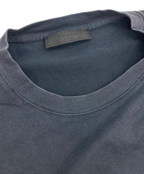 PRADA（プラダ）PRADA (プラダ) ナイロン切替ポケットTシャツ ネイビー サイズ:Sの古着・服飾アイテム