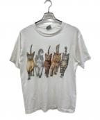PRINTS OF TAILSプリンツ・オブ・テイルズ）の古着「90'sアニマルプリントTシャツ」｜ホワイト