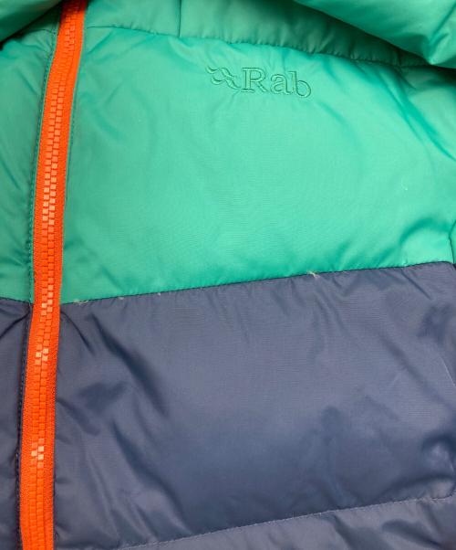 Rab（ラブ）Rab (ラブ) ダウンジャケット ネイビー×グリーン サイズ:XLの古着・服飾アイテム