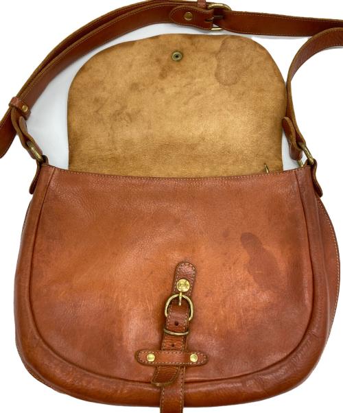 IL BISONTE（イル ビゾンテ）IL BISONTE (イル ビゾンテ) レザーショルダーバッグ ブラウンの古着・服飾アイテム