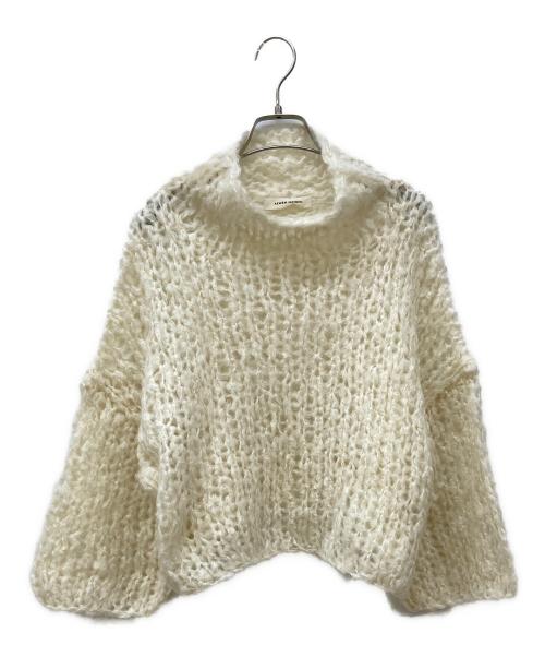AEWEN MATOPH（イウエン マトフ）AEWEN MATOPH (イウエン マトフ) クロップドモヘヤローゲージニット ベージュ サイズ:FREEの古着・服飾アイテム