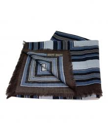 HERMES（エルメス）の古着「カレ100/幾何学柄大判ストール」｜ネイビー