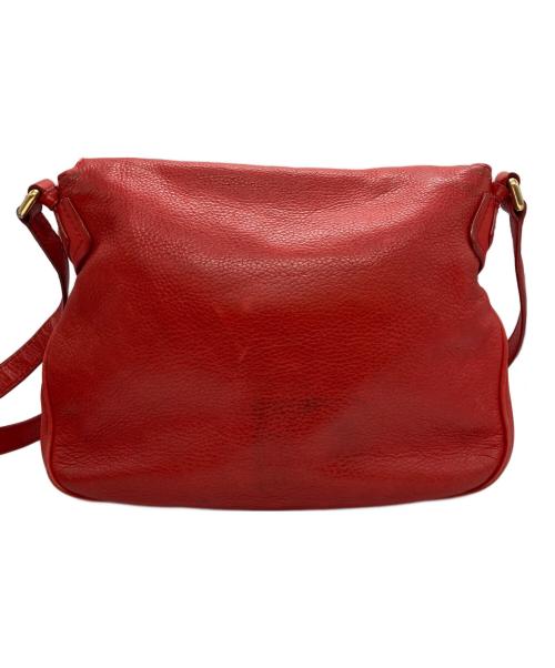 Marc by Marc Jacobs（マークバイマークジェイコブス）Marc by Marc Jacobs (マークバイマークジェイコブス) レザーショルダーバッグ レッドの古着・服飾アイテム