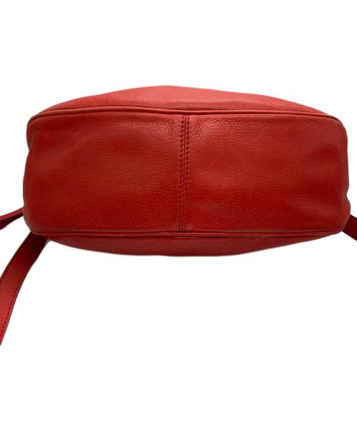 Marc by Marc Jacobs（マークバイマークジェイコブス）Marc by Marc Jacobs (マークバイマークジェイコブス) レザーショルダーバッグ レッドの古着・服飾アイテム