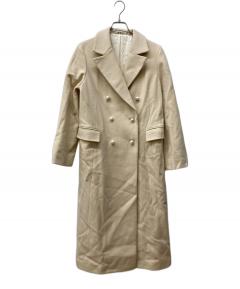 中古・古着通販】HERNO (ヘルノ) 比翼ステンカラーコート ベージュ