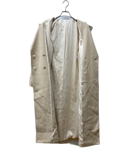 coomb（クーム）Coomb (クーム) パールボタンコート ベージュ サイズ:Ｌの古着・服飾アイテム