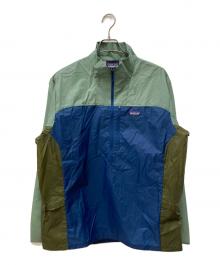 Patagonia（パタゴニア）の古着「フーディニ・スタッシュ・1/2ジップ・プルオーバー」｜グリーン