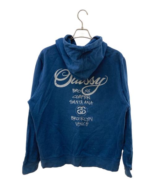 stussy（ステューシー）stussy (ステューシー) ワールドツアーパーカー ネイビー サイズ:Lの古着・服飾アイテム