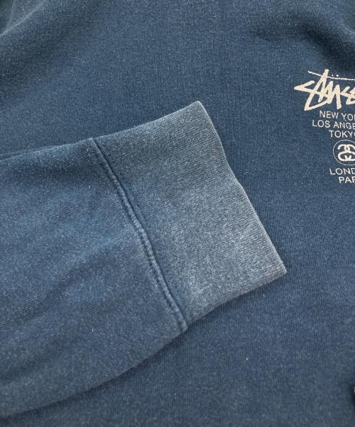 stussy（ステューシー）stussy (ステューシー) ワールドツアーパーカー ネイビー サイズ:Lの古着・服飾アイテム