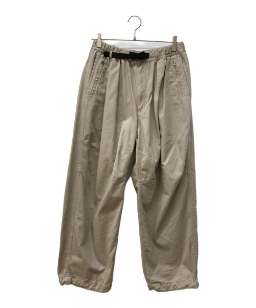 BEAMS（ビームス）BEAMS (ビームス) ワイドストレートプリーツ バルーンチノパンツ ベージュ サイズ:‐の古着・服飾アイテム