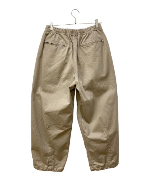 BEAMS（ビームス）BEAMS (ビームス) ワイドストレートプリーツ バルーンチノパンツ ベージュ サイズ:‐の古着・服飾アイテム