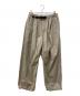 BEAMS（ビームス）の古着「ワイドストレートプリーツ バルーンチノパンツ」｜ベージュ