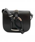 RALPH LAURENラルフローレン）の古着「ウェリントン/レザーショルダーバッグ」｜ブラック