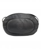 LOEWEロエベ）の古着「アナグラムオーバルレザーショルダーバッグ」｜ブラック