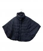 nano・universeナノ・ユニバース）の古着「スタンドポンチョダウン/ダウンジャケット」｜ネイビー