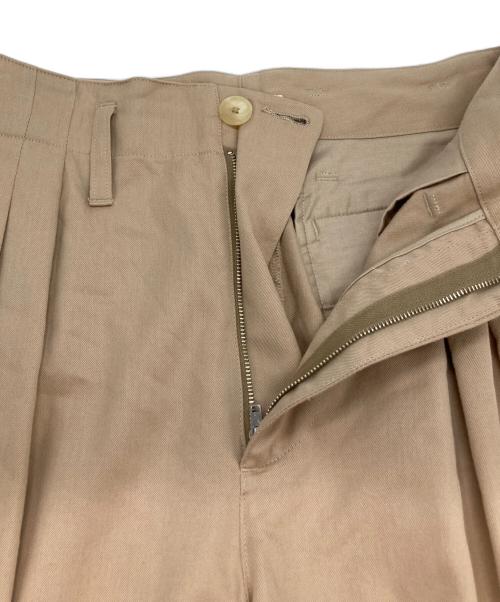 AURALEE（オーラリー）AURALEE (オーラリー) SUPER FINE WOOL COTTON TWILL SLACKS/スラックス ベージュ サイズ:3の古着・服飾アイテム