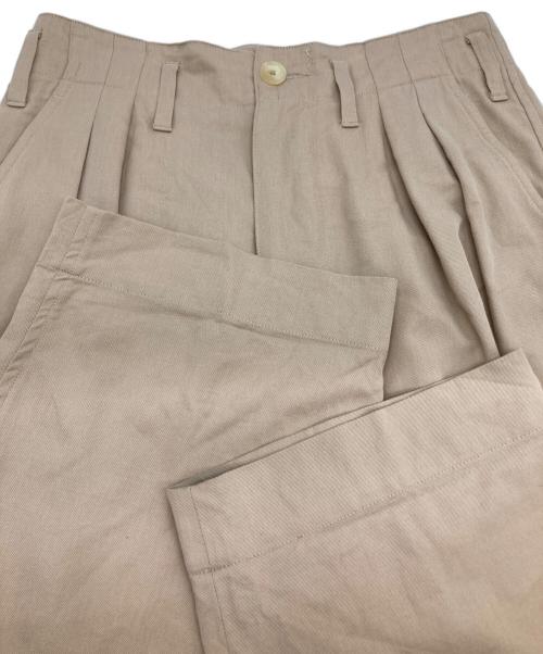 AURALEE（オーラリー）AURALEE (オーラリー) SUPER FINE WOOL COTTON TWILL SLACKS/スラックス ベージュ サイズ:3の古着・服飾アイテム